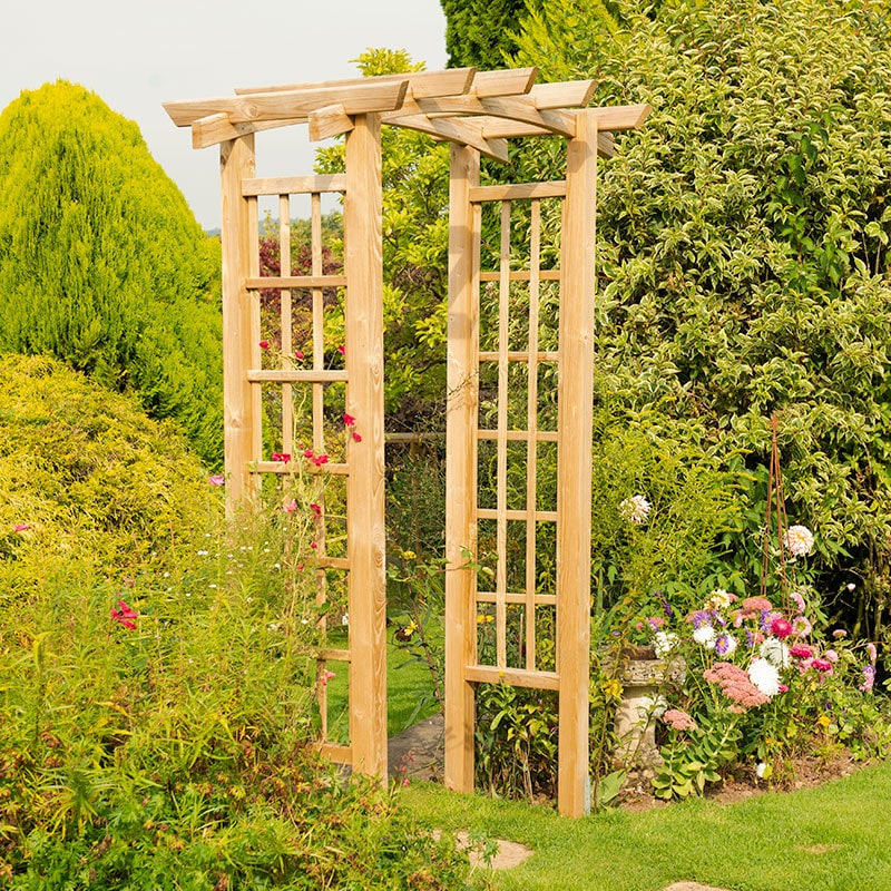 Forest Ryeford Wooden Garden Arch 7'x4' Price Comparisons | Compare The Build