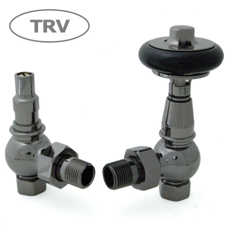 West Thermostatic Valves, Amberley, Black Nickel Angled Price Comparisons | Compare The Build