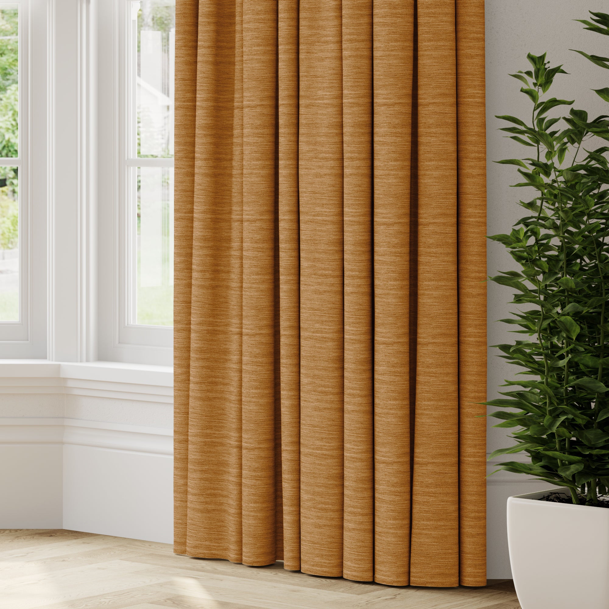 Austen Recycled Polyester Made to Measure Curtains Austen Ochre Price Comparisons | Compare The Build
