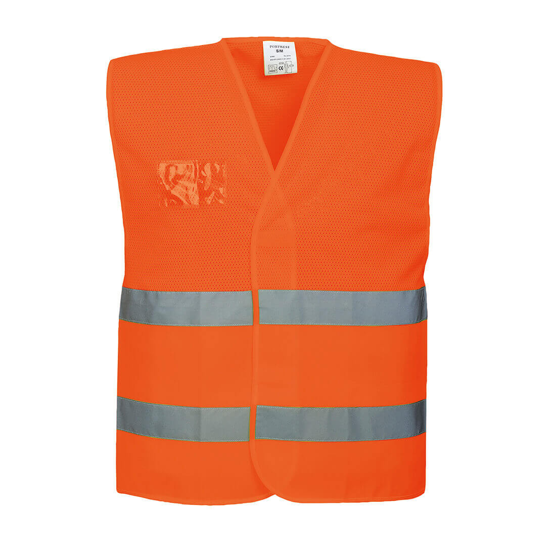 Portwest Class 1 Half Mesh Hi Vis Waistcoat Orange 2XL / 3XL Price Comparisons | Compare The Build