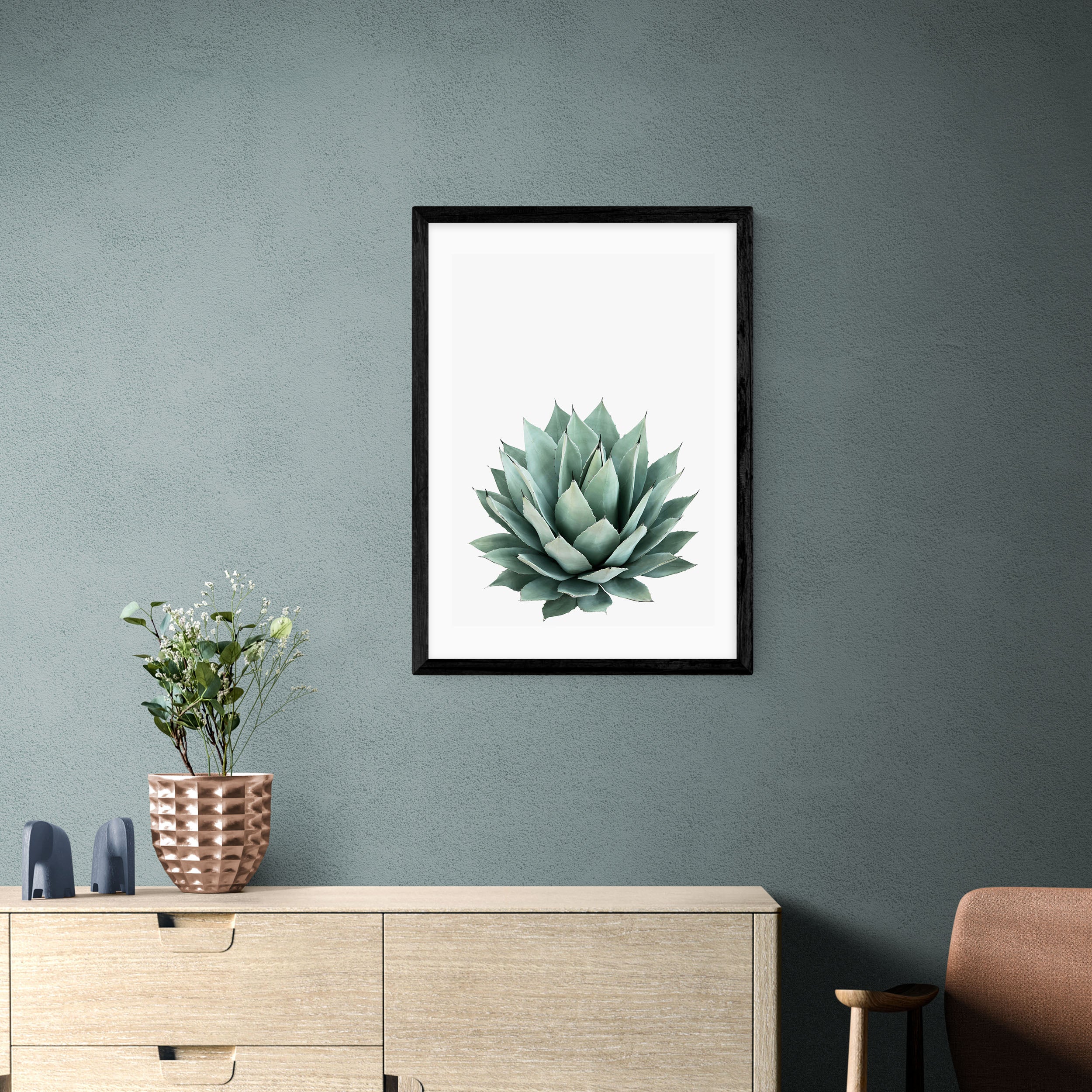 East End Prints Succulent Set 2 Print Green | Compare The Build