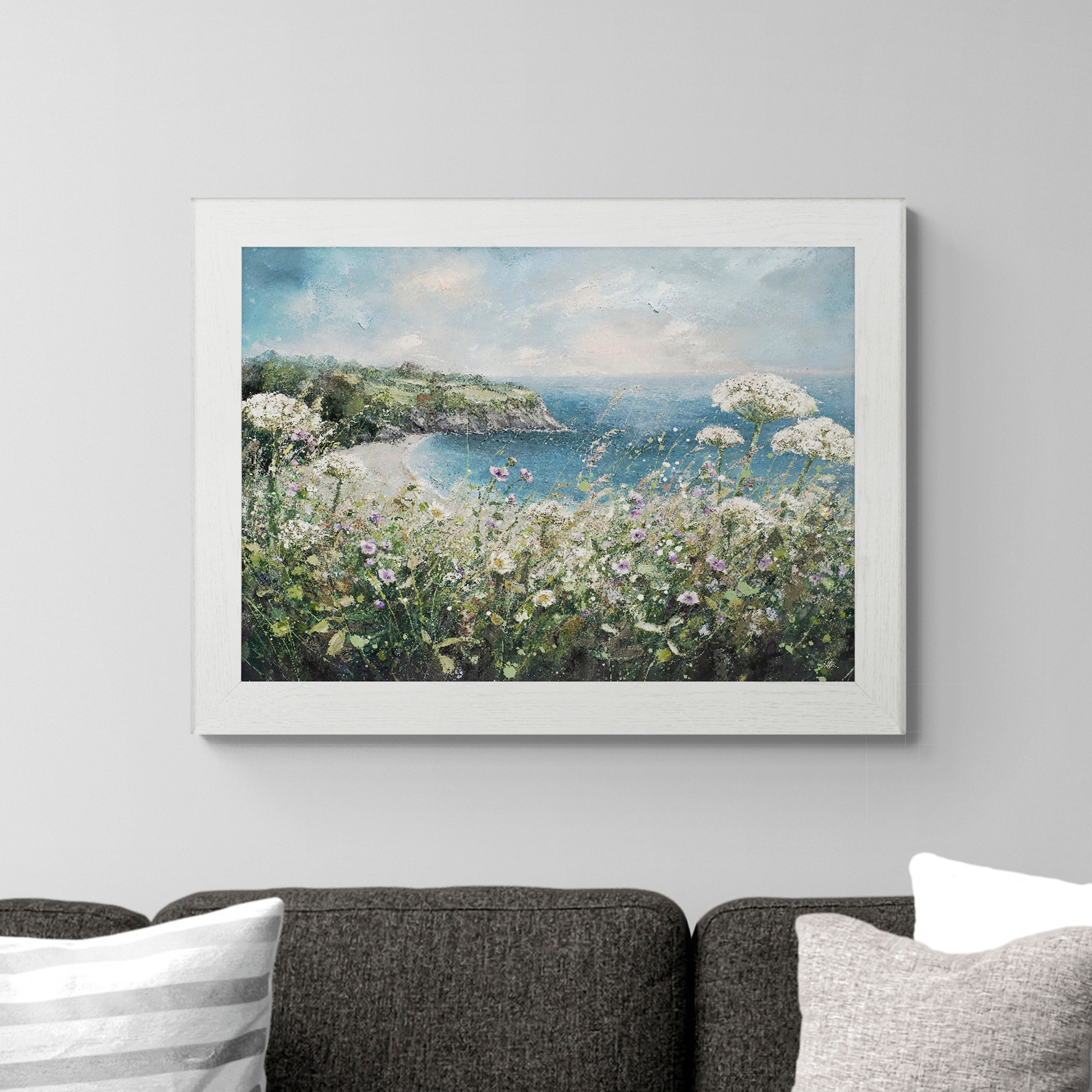 Blackpool Sands, Devon Framed Print White | Compare The Build