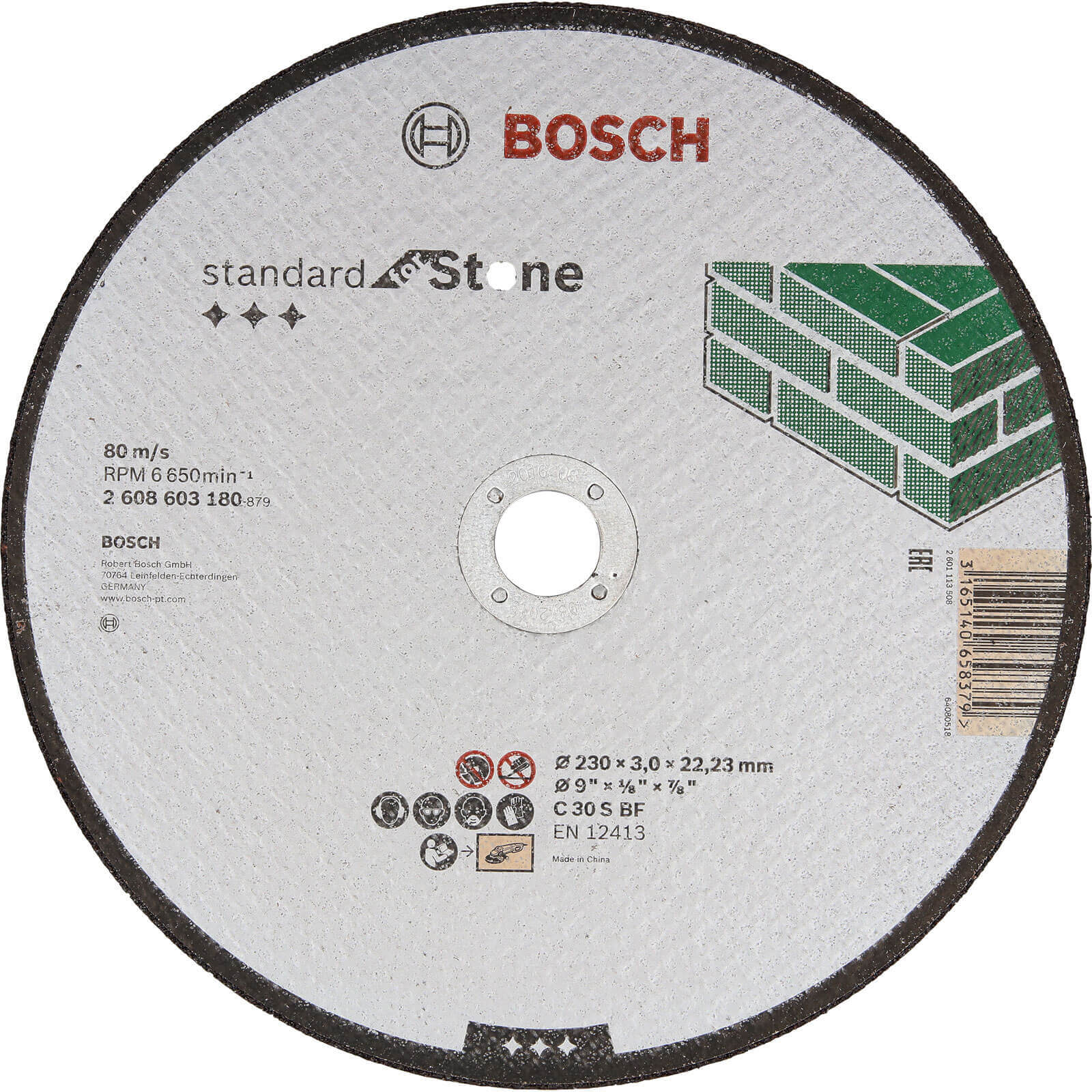 Bosch Standard Stone Cutting Disc 230mm 3mm 22mm Price Comparisons | Compare The Build