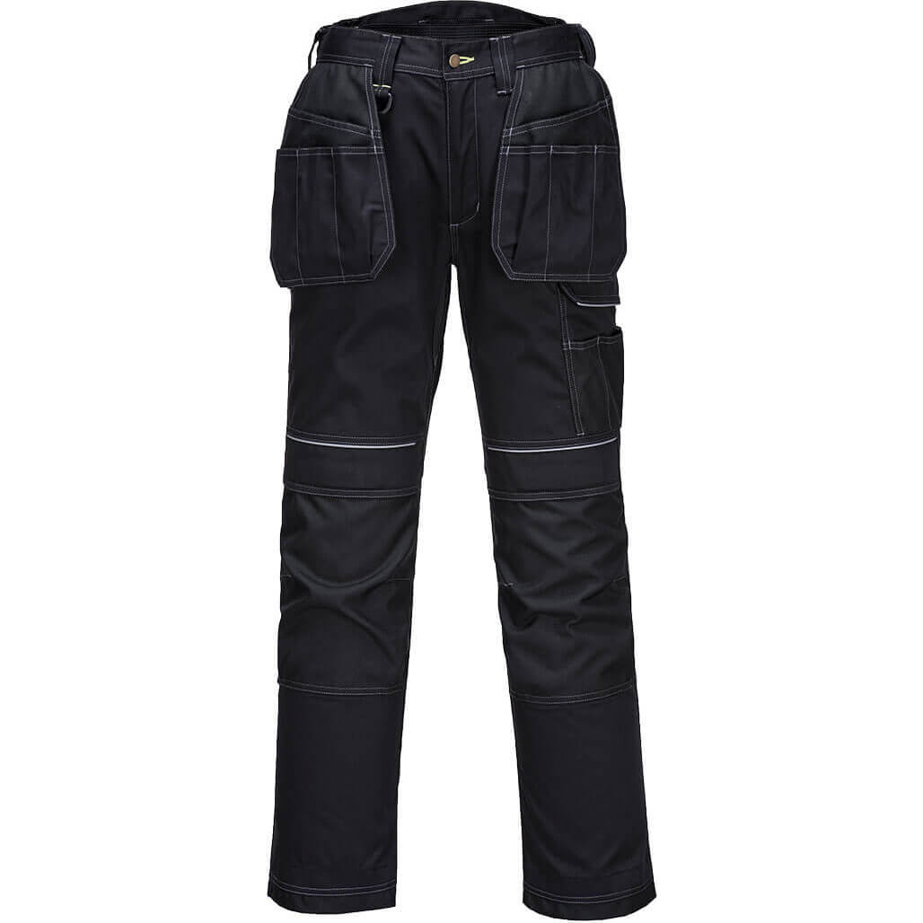 Portwest PW3 Stretch Holster Work Trousers Black 38" 31" Price Comparisons | Compare The Build