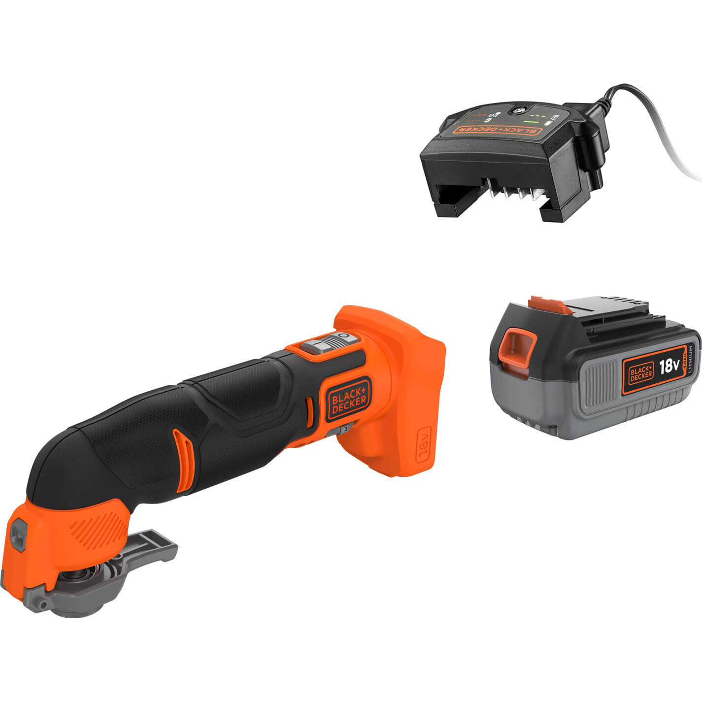 Black and Decker BDCOS18 18v Cordless Oscillating Multi Tool 1 x 4ah Li-ion Charger No Case with Accessories Price Comparisons | Compare The Build