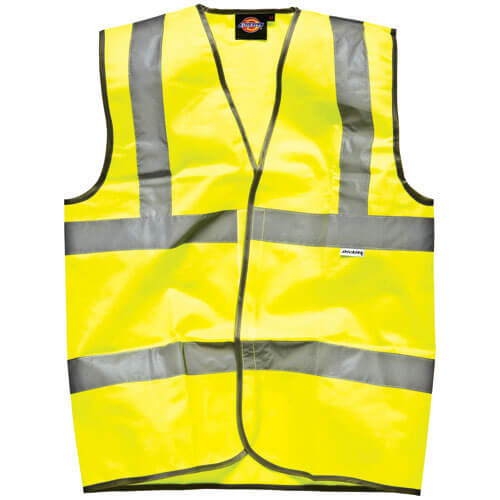 Dickies Hi Vis Safety Highway Waistcoat Yellow 2XL Price Comparisons | Compare The Build
