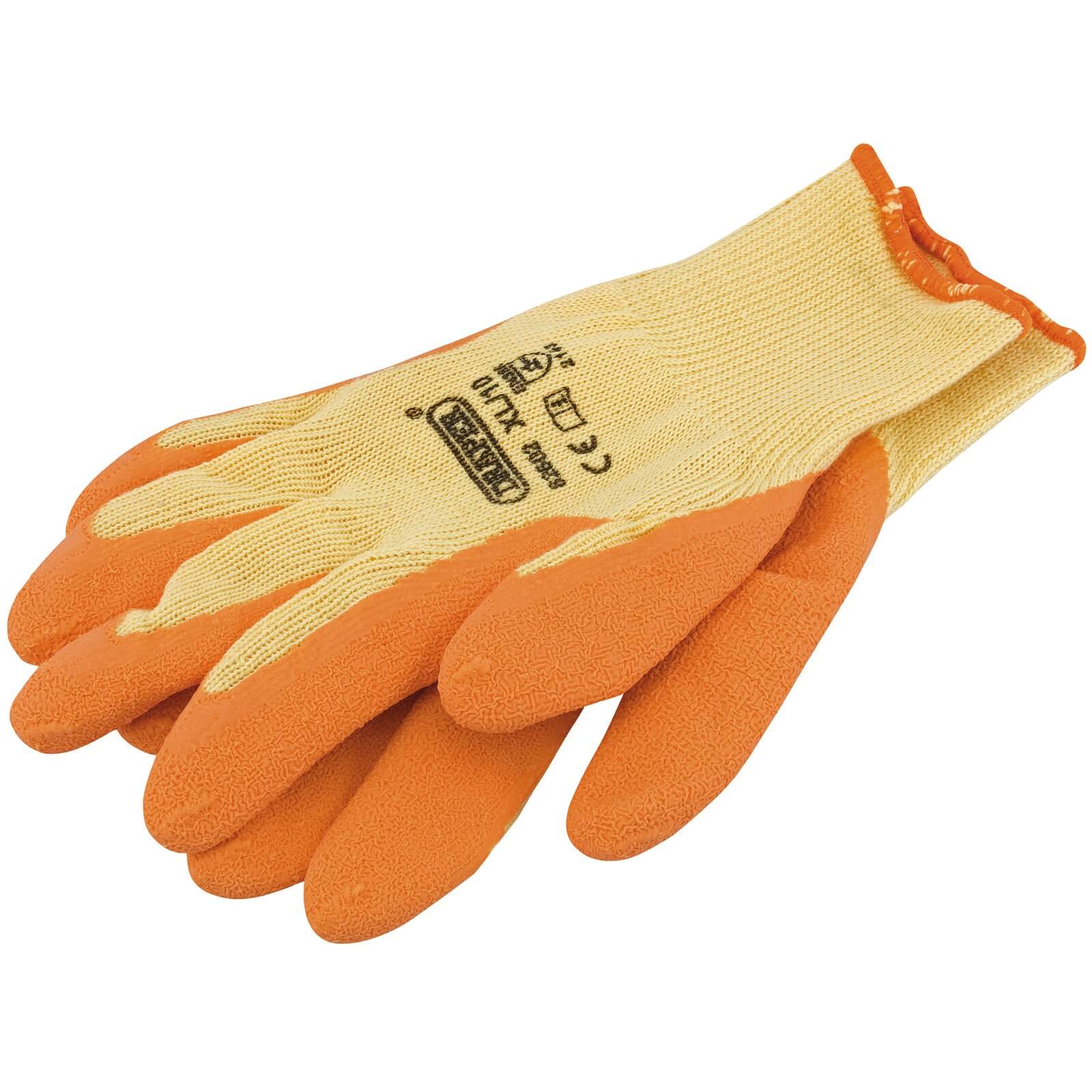 Draper Orange Heavy Duty Latex Coated Work Gloves Yellow / Orange L Price Comparisons | Compare The Build