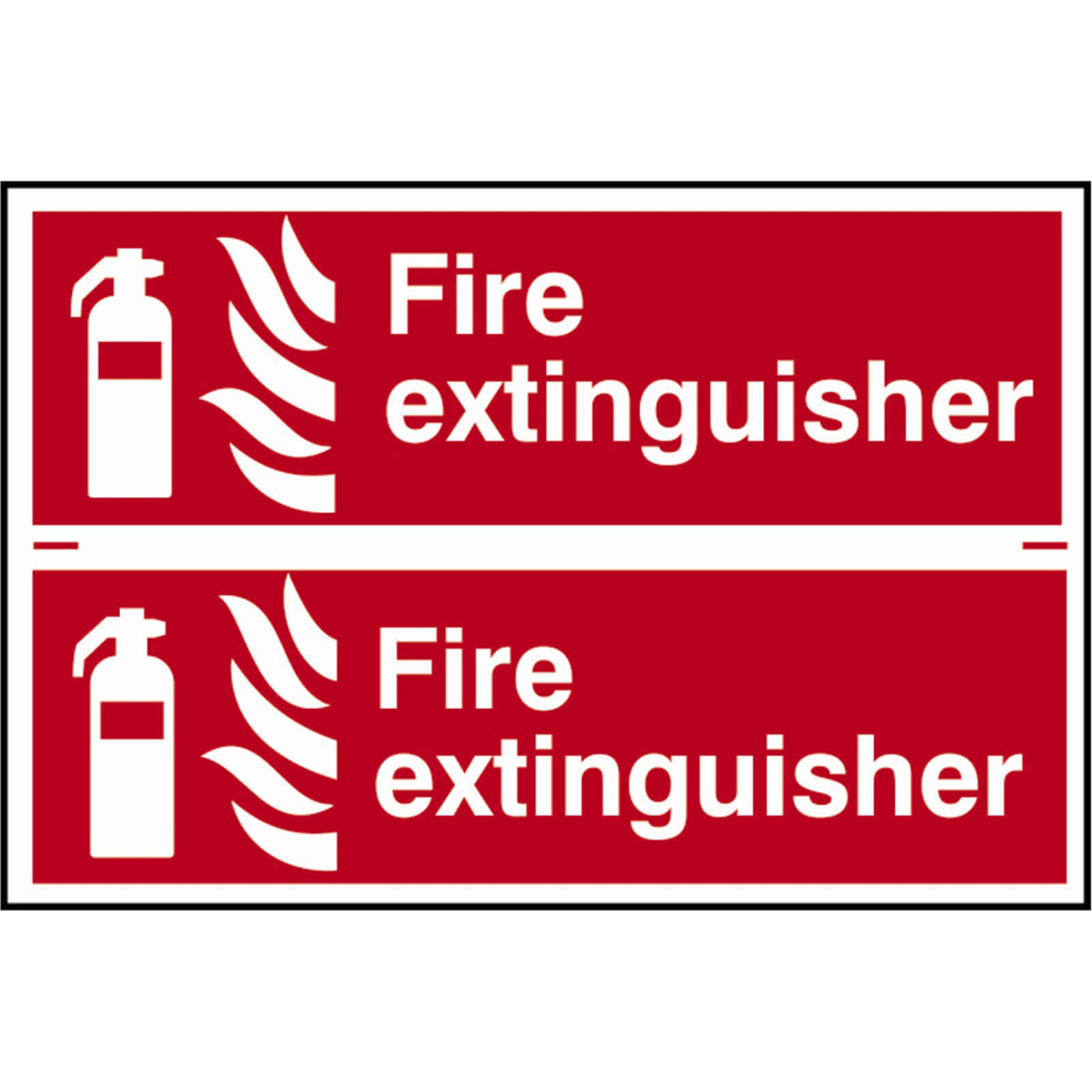 Scan Fire Extinguisher Sign Pack of 2 300mm 100mm Standard Price Comparisons | Compare The Build