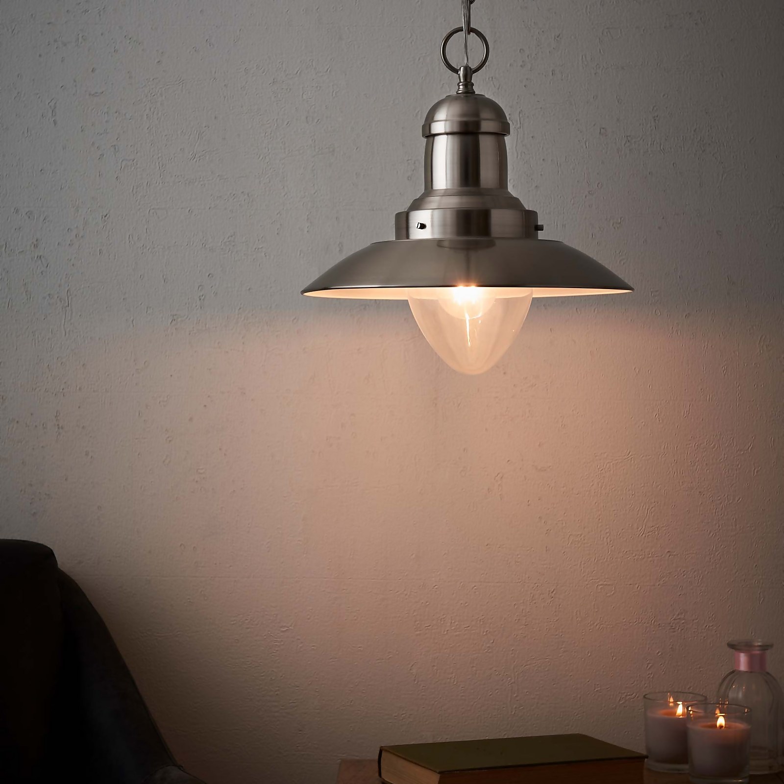 Chadwick Pendant Light - Nickel | Compare The Build