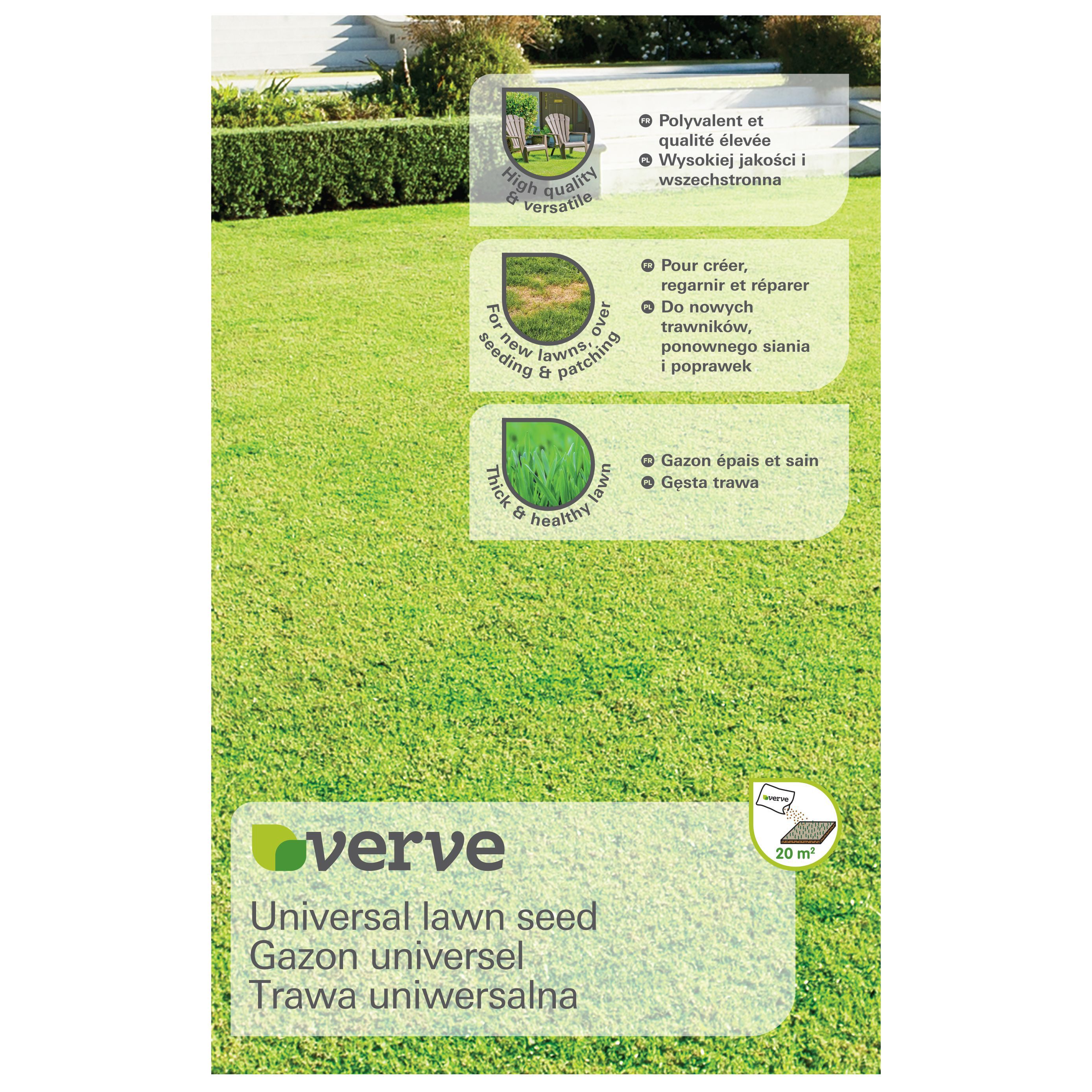 Verve Universal Lawn Seed 20M² 0.5Kg Price Comparisons | Compare The Build