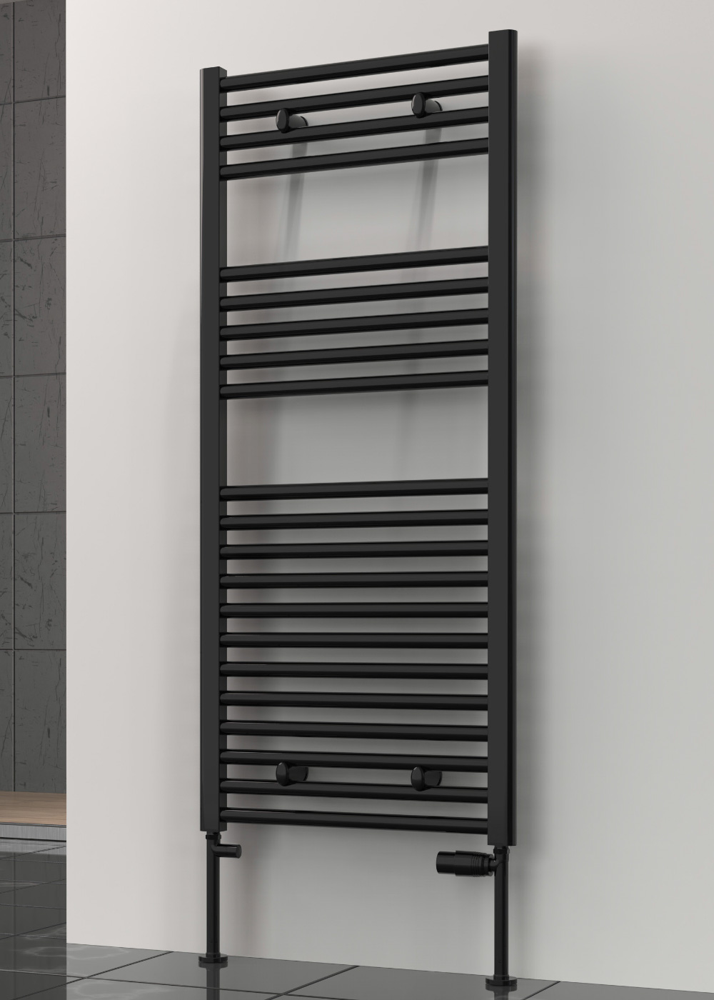 Reina Diva Ladder Rail - 25mm, Black Curved, 1200x600mm Price Comparisons | Compare The Build