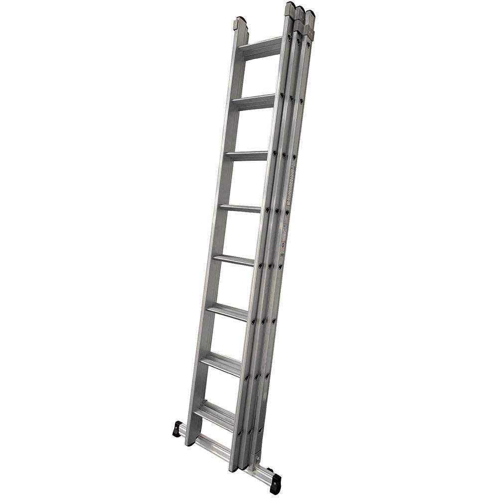 Murdoch Aluminium D Rungs D MAX 3 Section Extension Ladder 3.45m - 8.26m A10084113345 Price Comparisons | Compare The Build