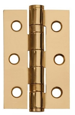 Polished Brass Finish Ball Bearing Butt Hinge 76mm x 50mm PAIR Price Comparisons | Compare The Build