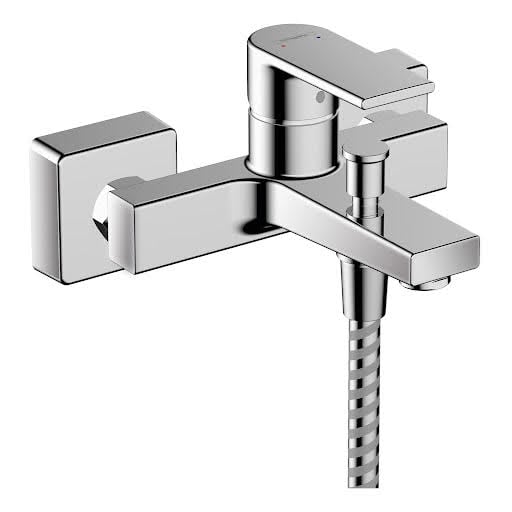 hansgrohe Vernis Shape Wall Mounted Bath Mixer Tap Chrome 2 Flow Rates - 71453000 Price Comparisons | Compare The Build