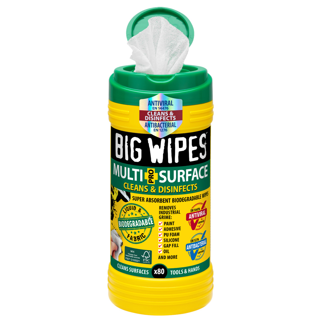 Big Wipes Antiviral Multi-Surface Bio Pro+ 80 Wipes Price Comparisons | Compare The Build