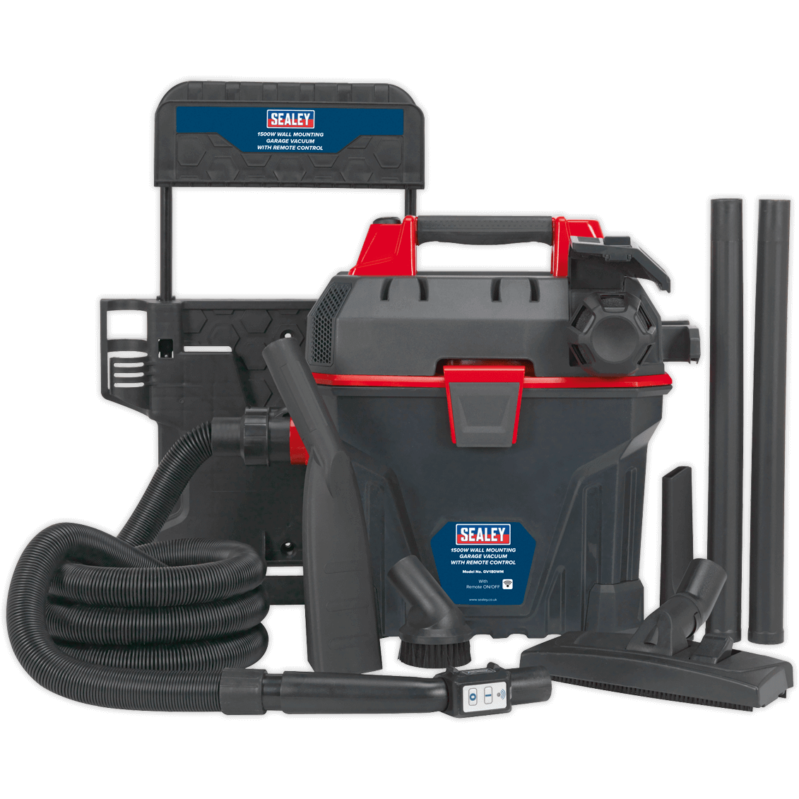 Sealey GV180WM Wall Mount Remote Control Wet and Dry Vacuum Cleaner 18L 240v Price Comparisons | Compare The Build
