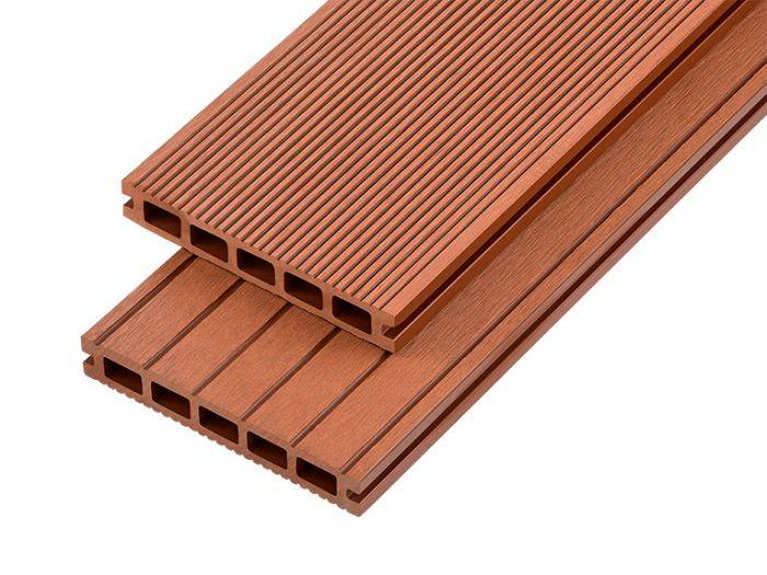 Hollow Domestic Grade Composite Decking Board 4000mm x 150mm x 25mm - Redwood Price Comparisons | Compare The Build