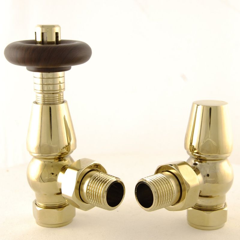 West Thermostatic Valves, Bentley, Polished Brass Angled - 10mm Price Comparisons | Compare The Build