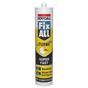 Soudal Fix All Turbo Sealant & Adhesive 290ml White Price Comparisons | Compare The Build