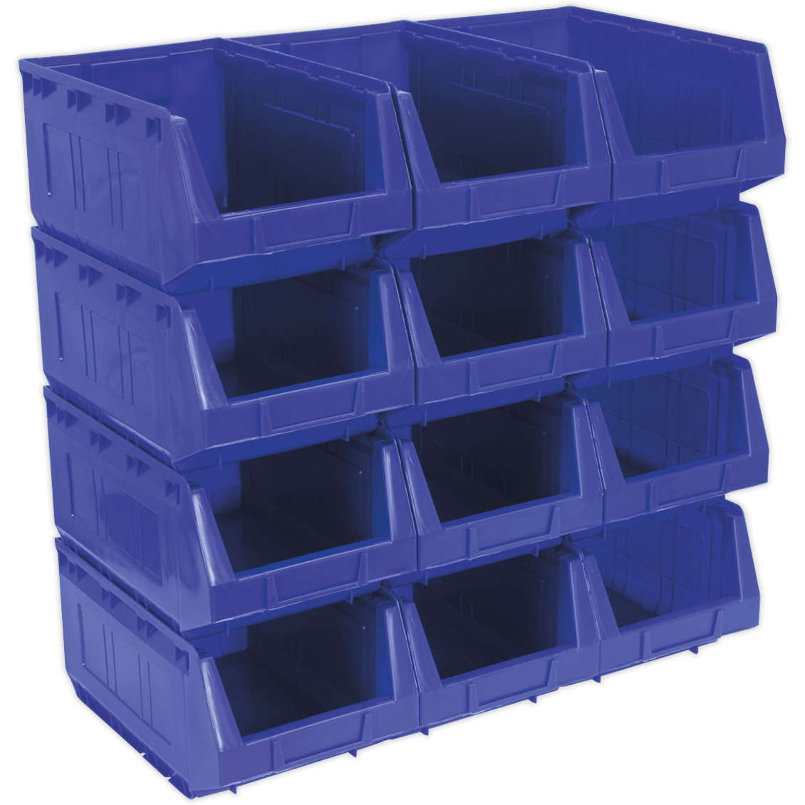 Sealey Plastic Storage Bin 209 x 356 x 164mm Blue Pack of 12 Price Comparisons | Compare The Build