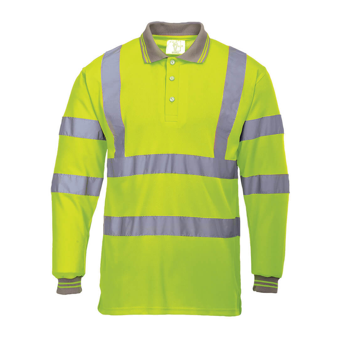 Portwest Hi Vis Long Sleeved Polo Shirt Yellow 3XL Price Comparisons | Compare The Build