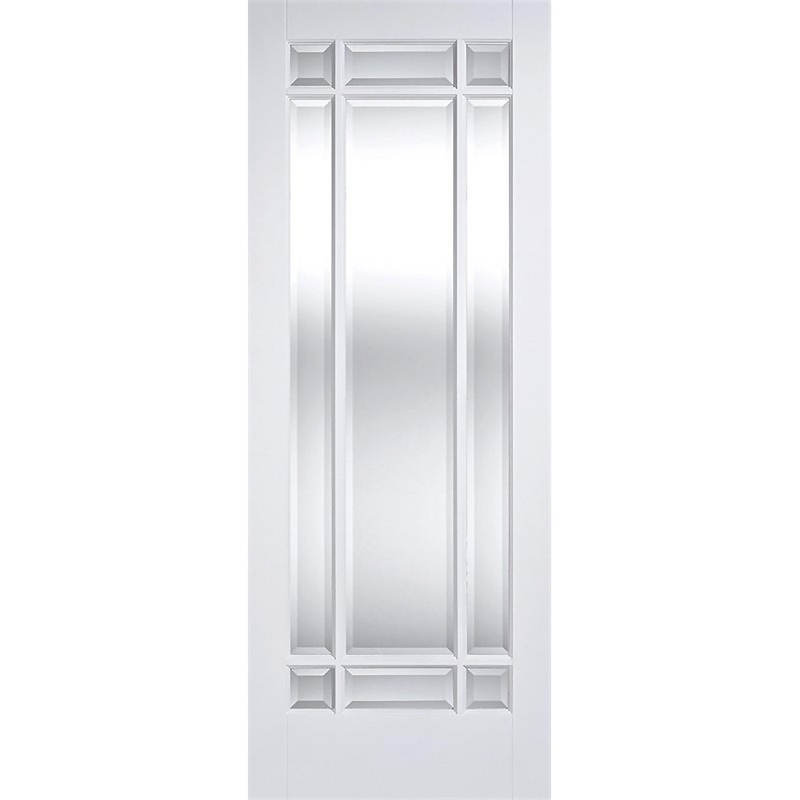 Manhattan - Glazed White Primed Internal Door - 1981 x 686 x 35mm Price Comparisons | Compare The Build