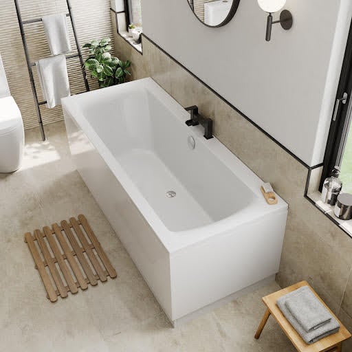 Ceramica Double Ended Square Bath - 1700x700mm Price Comparisons | Compare The Build