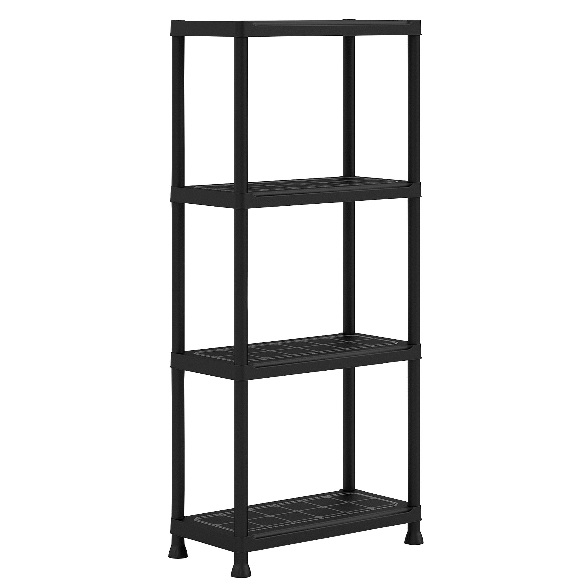 Form Flexi-Store Black Matt 4 Tier Shelving Unit (H)1350mm (W)600mm Price Comparisons | Compare The Build