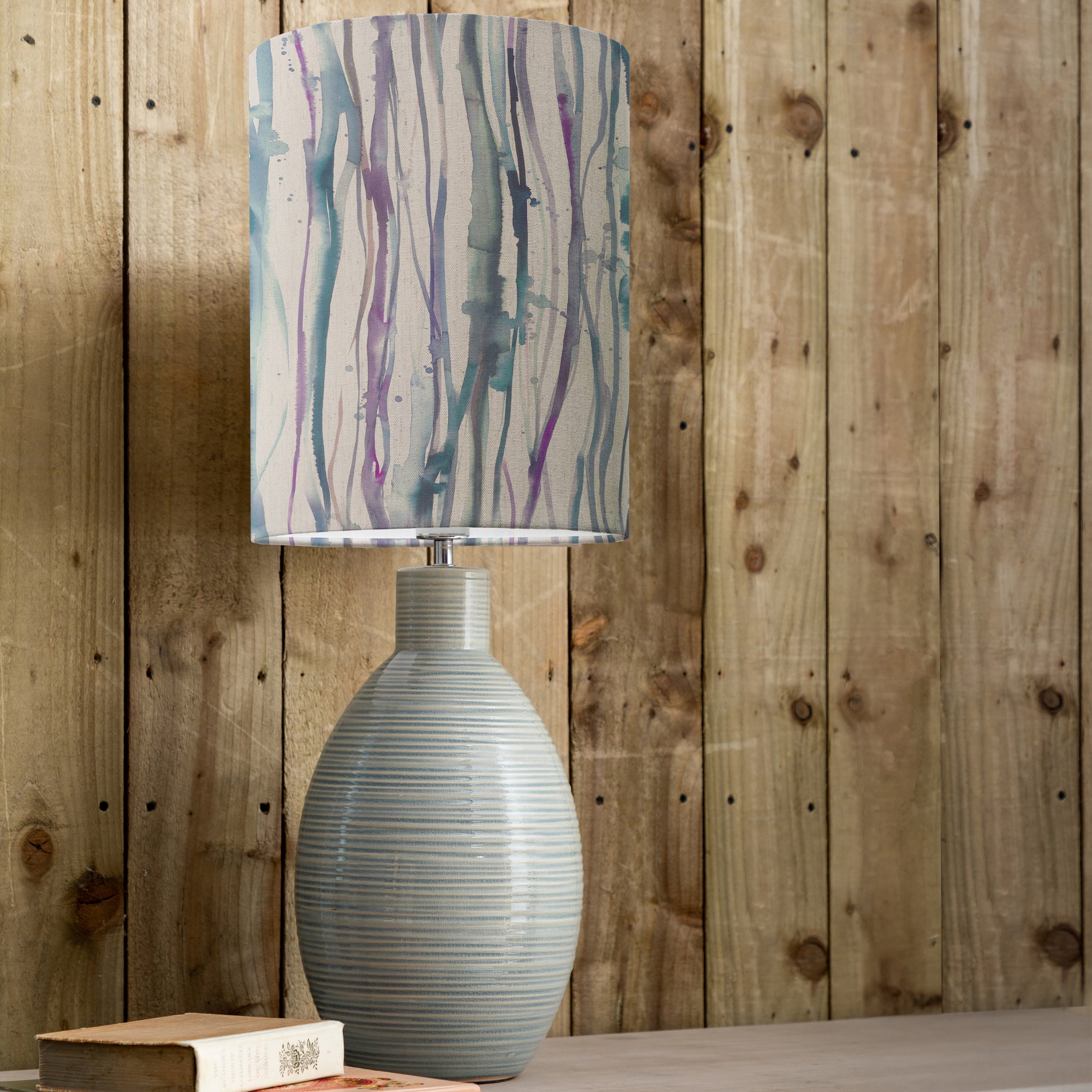 Epona Table Lamp with Falls Shade Falls Indigo Blue Price Comparisons | Compare The Build