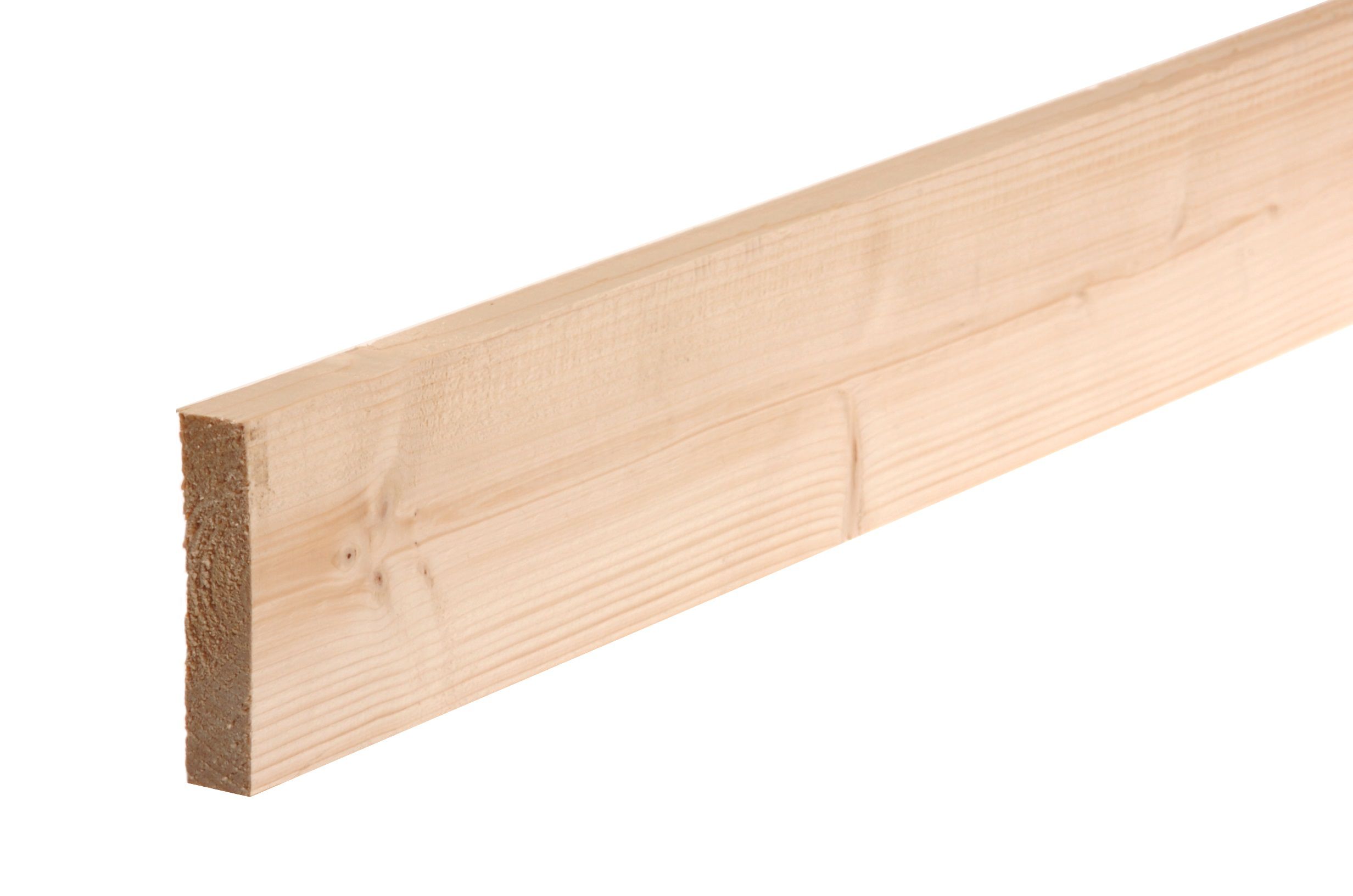 Smooth Planed Square Edge Whitewood Spruce Timber (L)2.1M (W)131mm (T)28mm Price Comparisons | Compare The Build