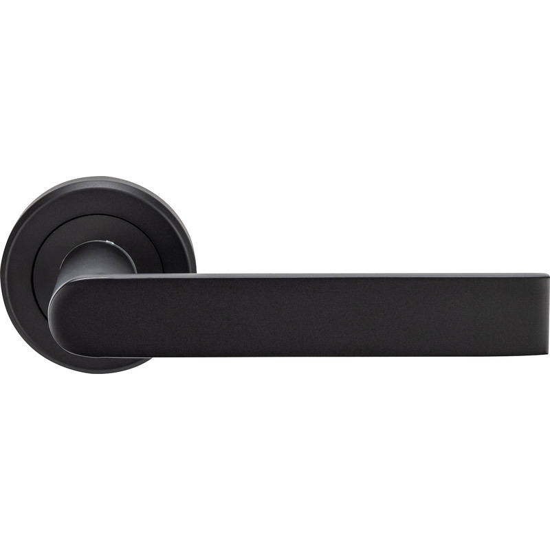 Serozzetta Edge Lever on Rose Door Handles Matt (Pair) in Black Price Comparisons | Compare The Build