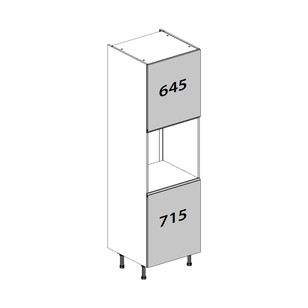 Flatpack Single Oven Tower J-pull Ultra Matt Dust Grey Slab 600mm - FKKJ0831 Price Comparisons | Compare The Build