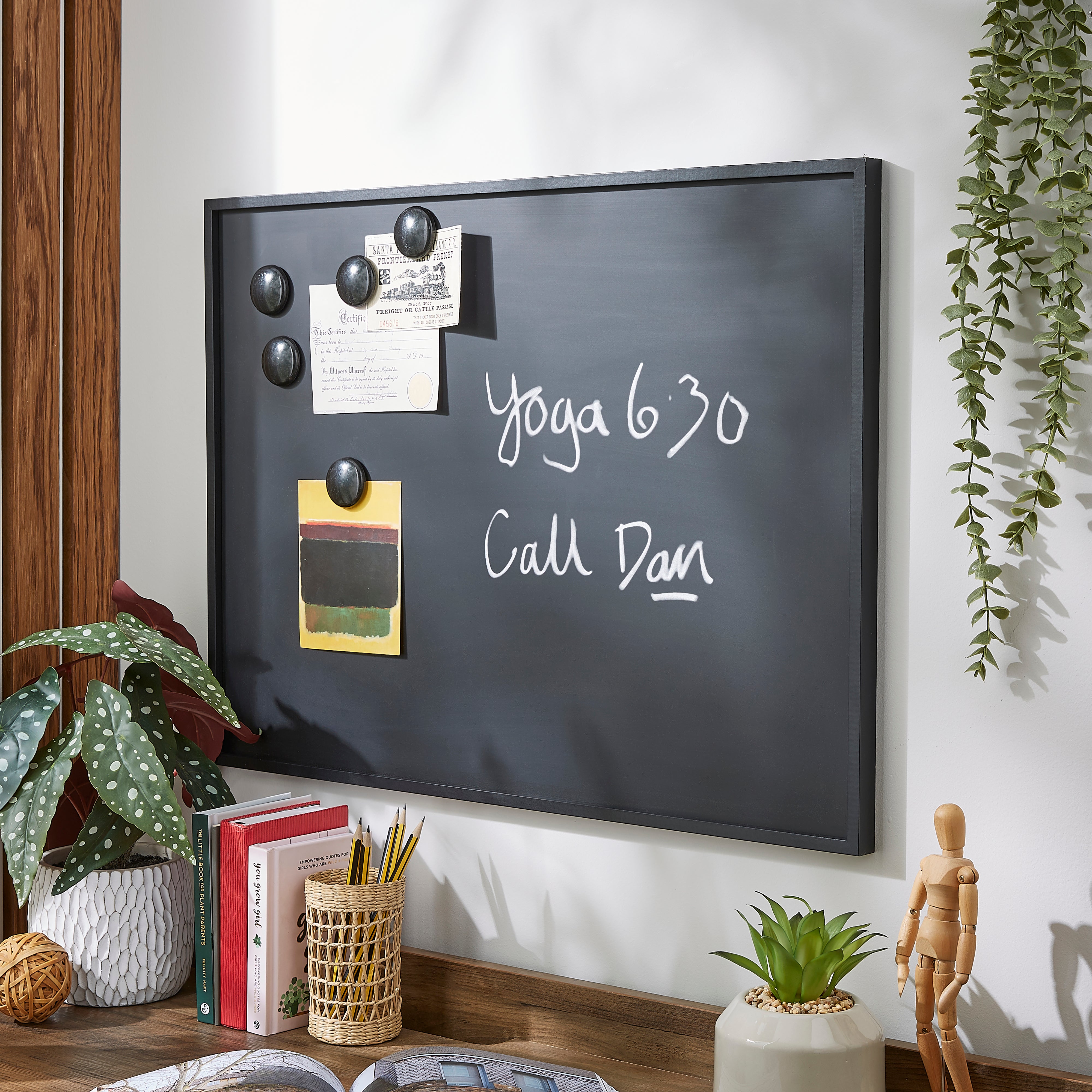 Magnetic Chalk Board, 45 x 60cm Black Price Comparisons | Compare The Build