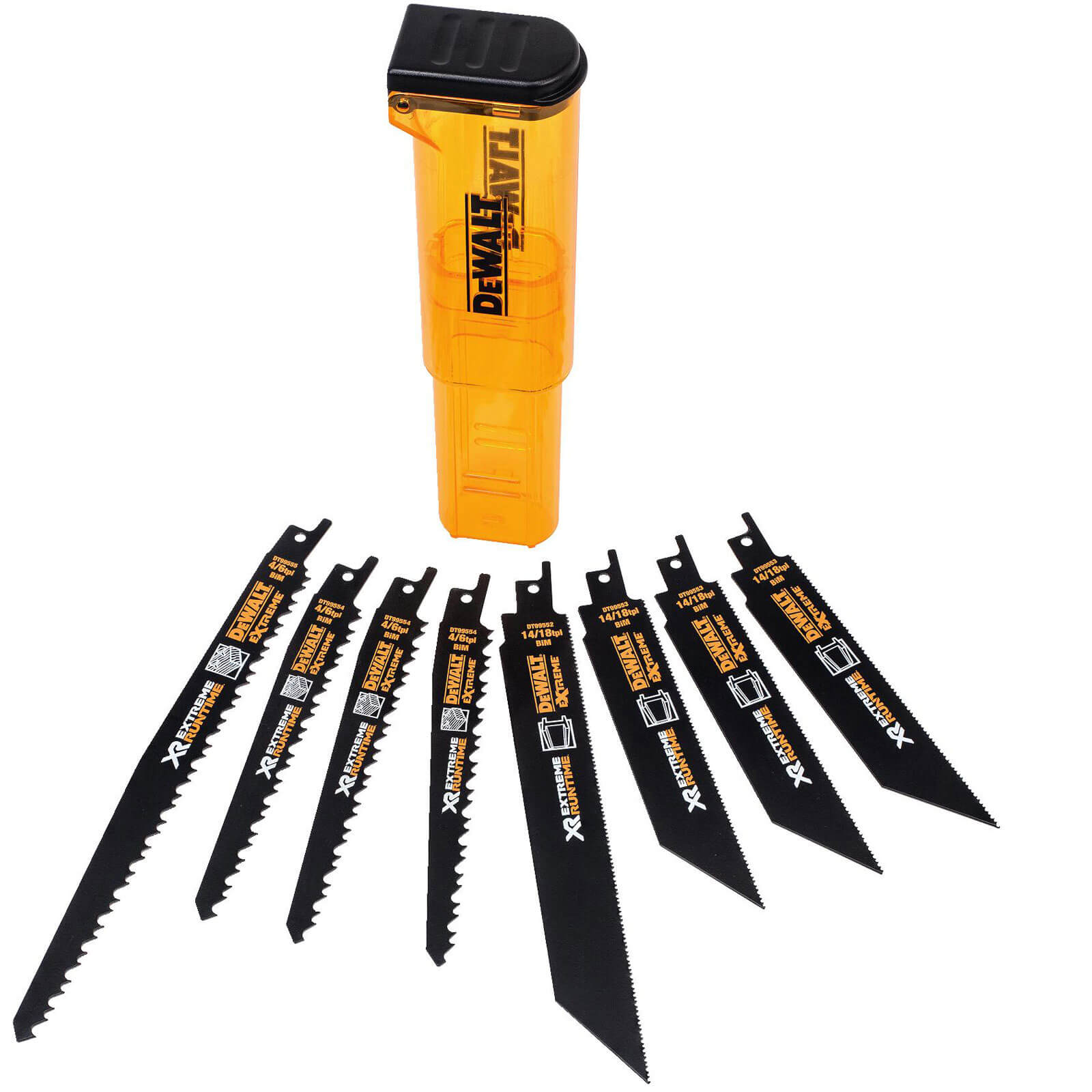 DeWalt DT99551 8 Piece Extreme Runtime Reciprocating Sabre Saw Blade Set Price Comparisons | Compare The Build