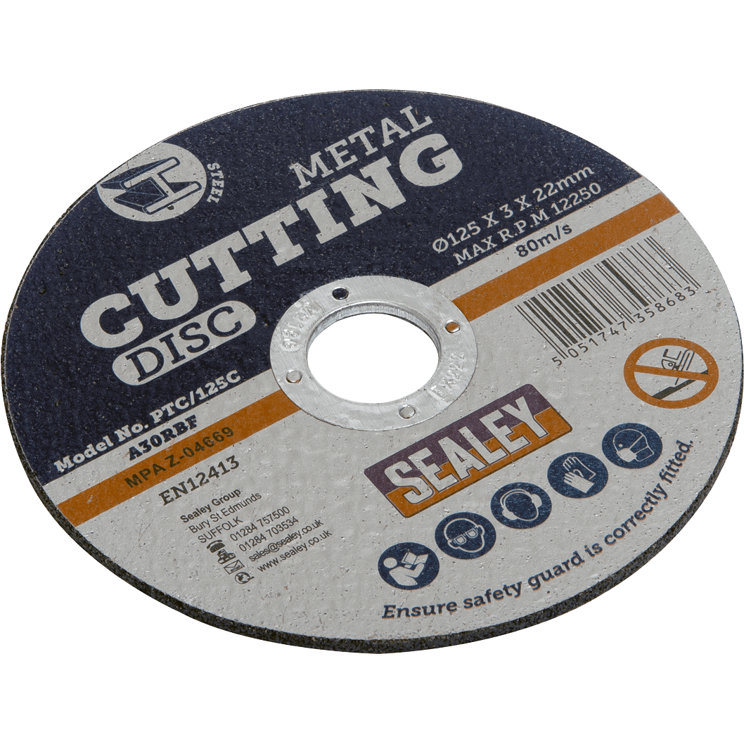 Sealey Metal Cutting Disc 125mm 3mm Pack of 1 | Compare The Build