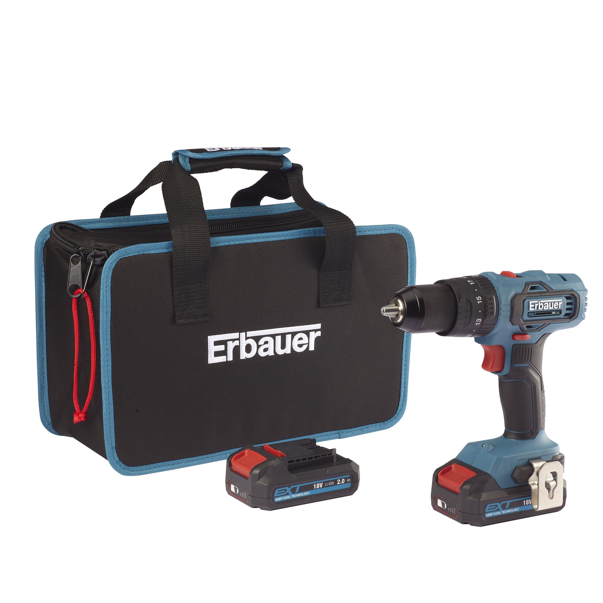 Erbauer EXT 18V 2Ah Li-ion Cordless Brushed Combi drill EBCD18Li-2 Price Comparisons | Compare The Build