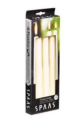 Spaas Ivory Festilux Unscented Dinner Candle, Pack Of 4, Small Price Comparisons | Compare The Build