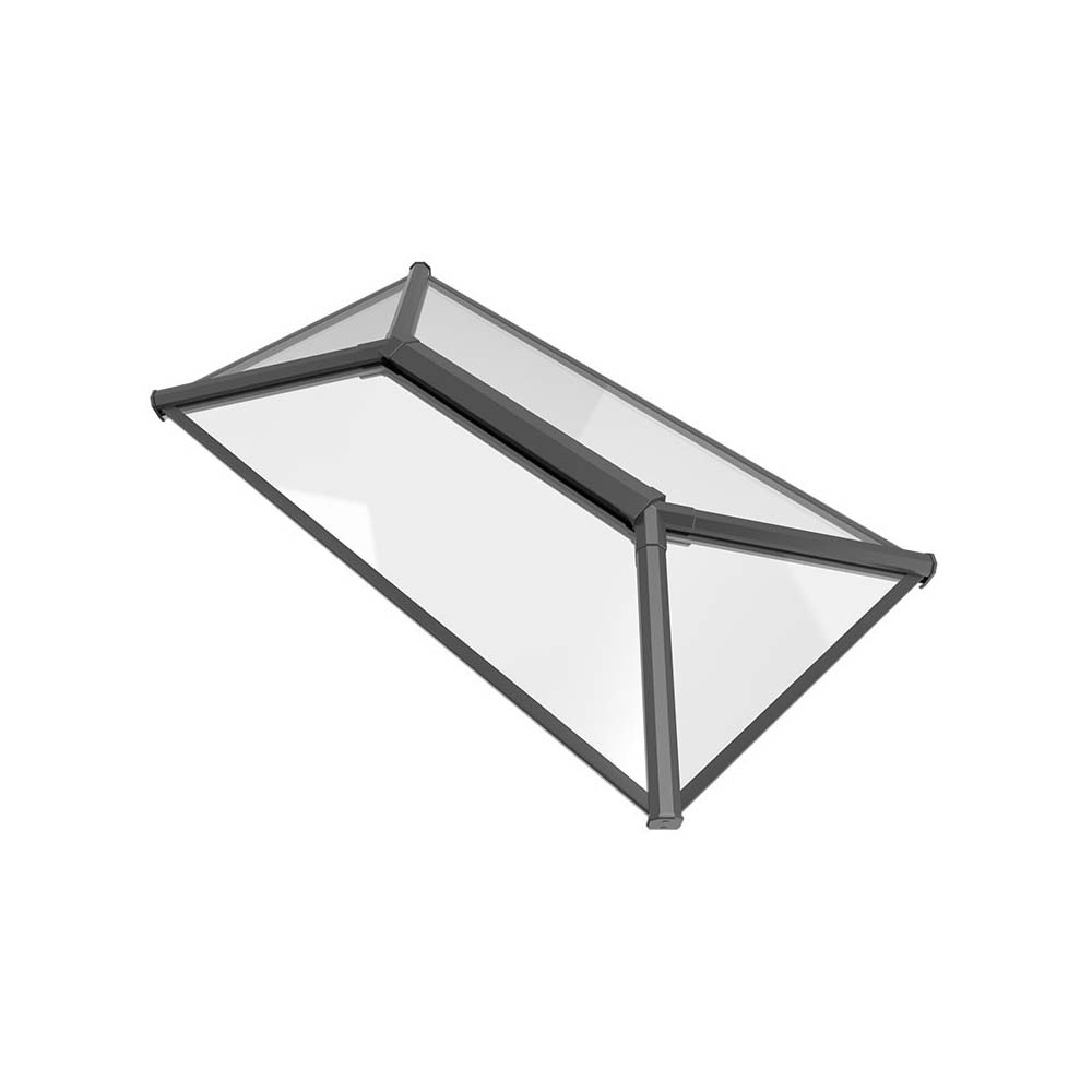 Stratus Roof Lantern - 1mtr x 2mtr - Contemporary - Anthracite Grey on White Price Comparisons | Compare The Build