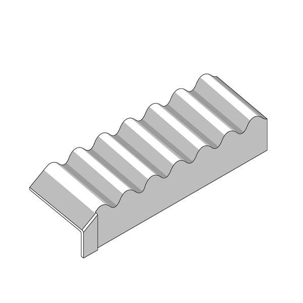 Eternit 3&amp;apos;&amp;apos; LH Eaves Corrugation Piece - Natural Grey ME-ECP-LH-NG Price Comparisons | Compare The Build