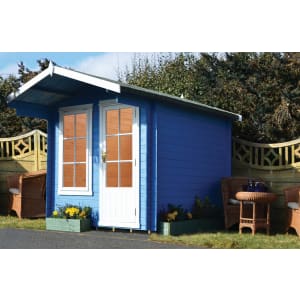 Shire Crinan 10 x 10ft Garden Log Cabin including Overhang with Assembly Price Comparisons | Compare The Build