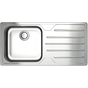 Ibis 1 Bowl Right Hand Drainer Sink - Stainless Steel Price Comparisons | Compare The Build