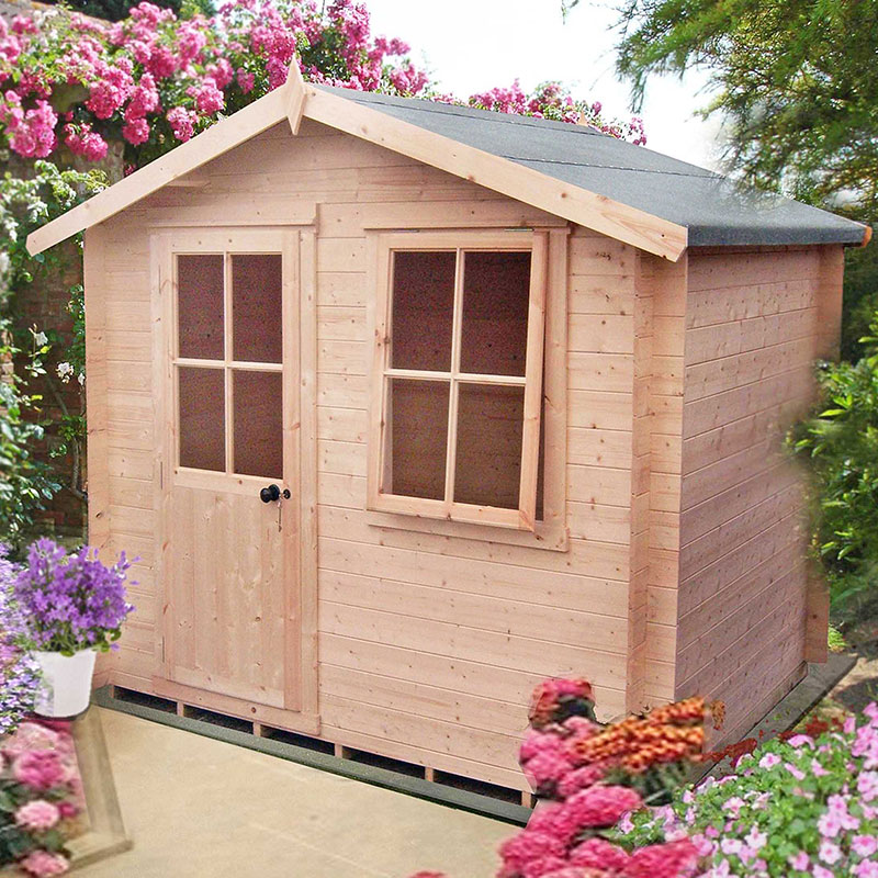 Shire Avesbury 2.5m x 2.4m Log Cabin Summerhouse (19mm) Price Comparisons | Compare The Build