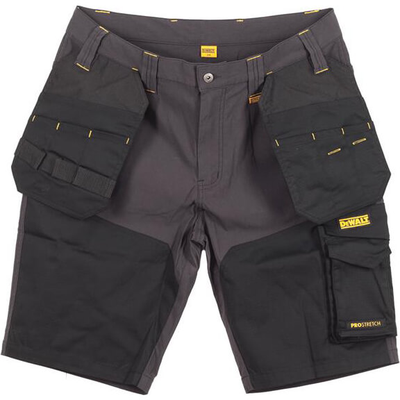 DeWalt Hamden Mens Work Shorts Grey / Black 32" | Compare The Build