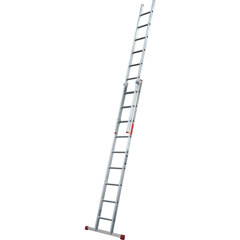 Lyte Ladders Lyte Domestic Extension Ladder 2 Section, Closed Length 2.7m Aluminium | Compare The Build