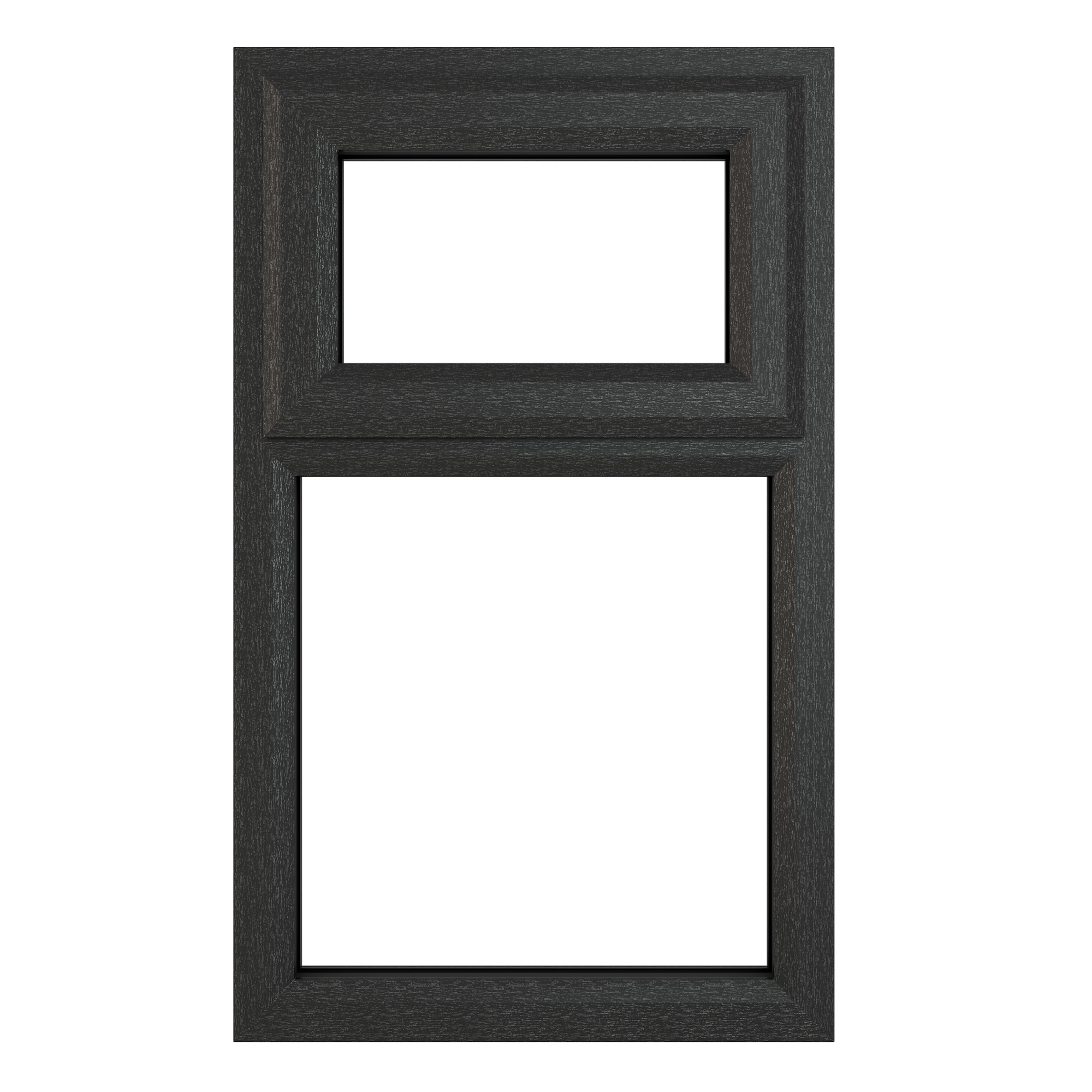 Crystal Grey Upvc Casement Clear Window 2P Top Opening 1190 mm x 965 mm | Compare The Build