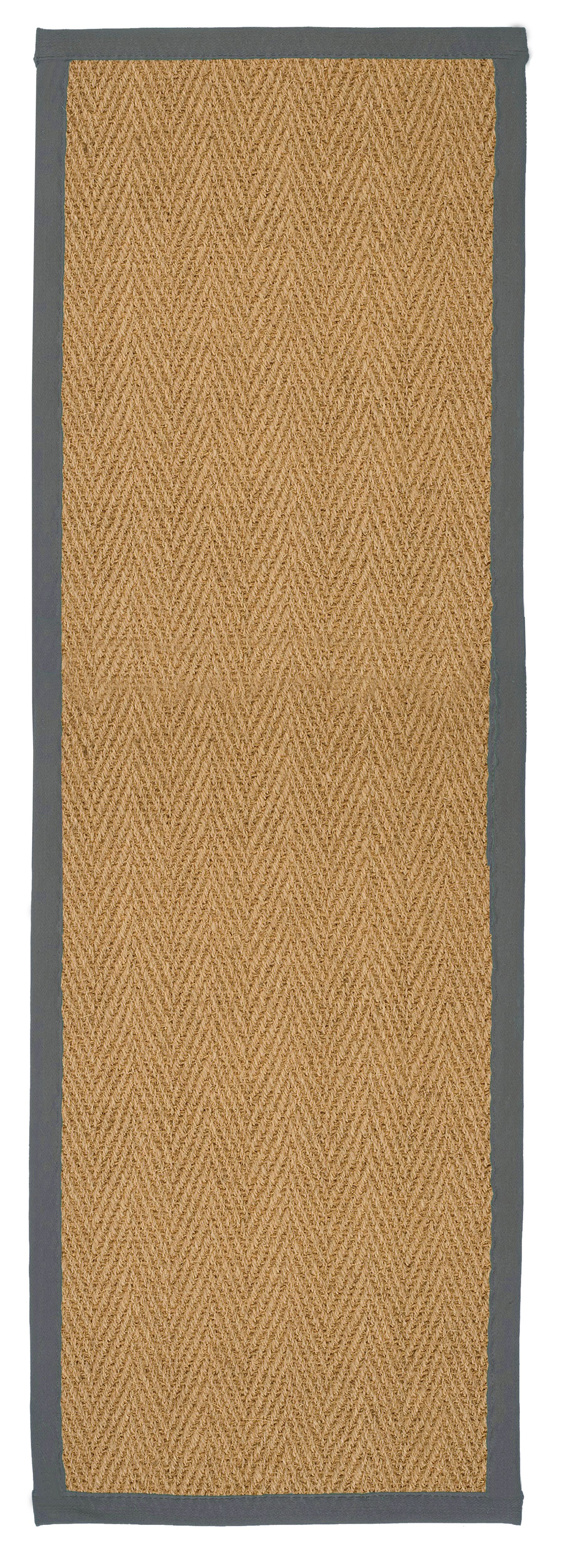 Herringbone Weave Brown, Grey Rug 180Cmx60Cm | Compare The Build