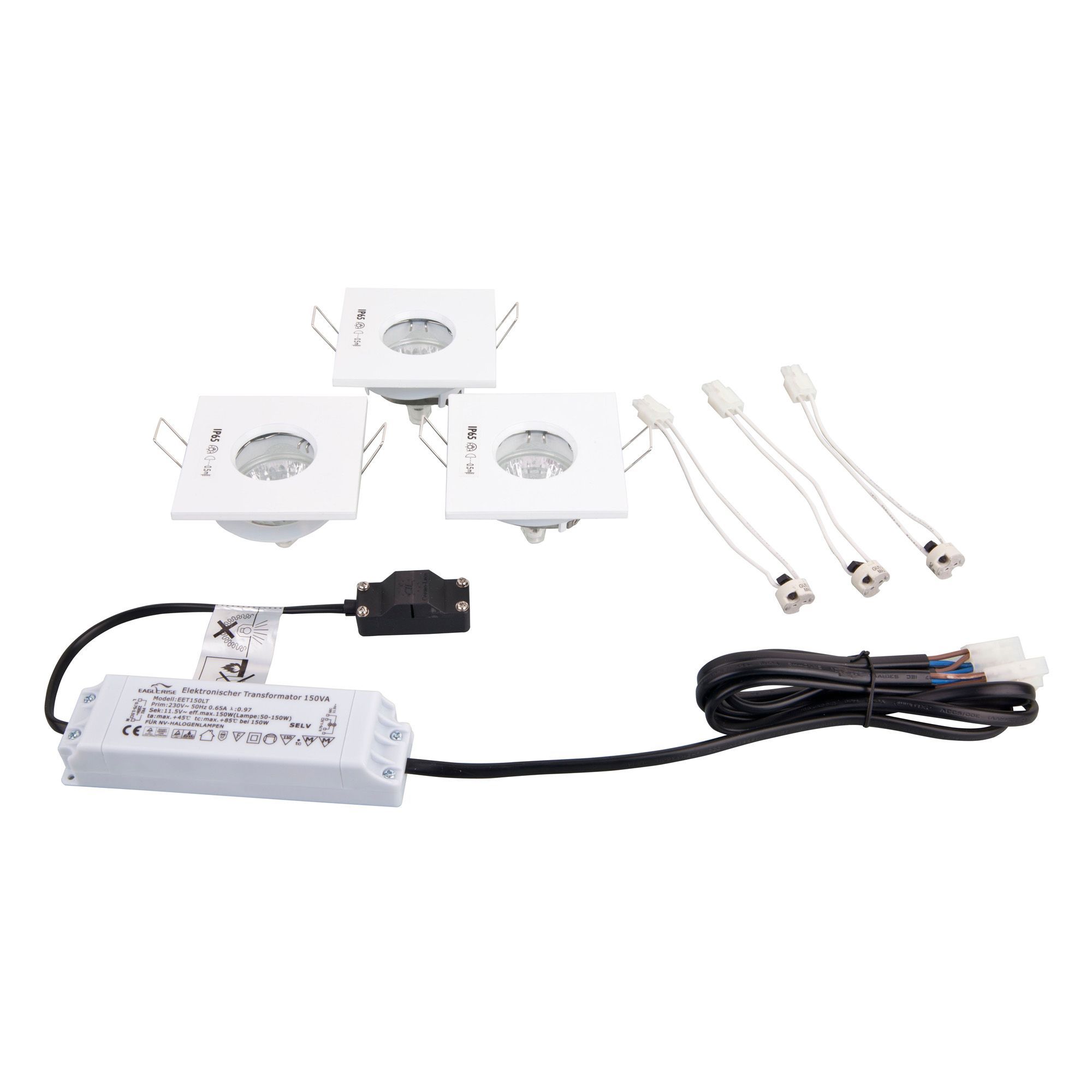 Diall White Halogen Fixed Low Voltage Bathroom Downlight Ip65, Pack Of 3 Price Comparisons | Compare The Build