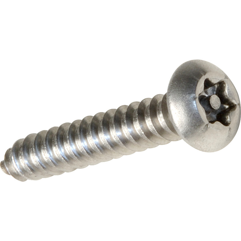 Apex Star Self Tapping Screw 8 x 1" Pin Button (10 Pack) in Stainless Steel Plastic Price Comparisons | Compare The Build