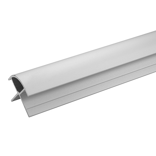 Compact Shower Wall External Angle Trim - 2450mm Satin Silver | Compare The Build