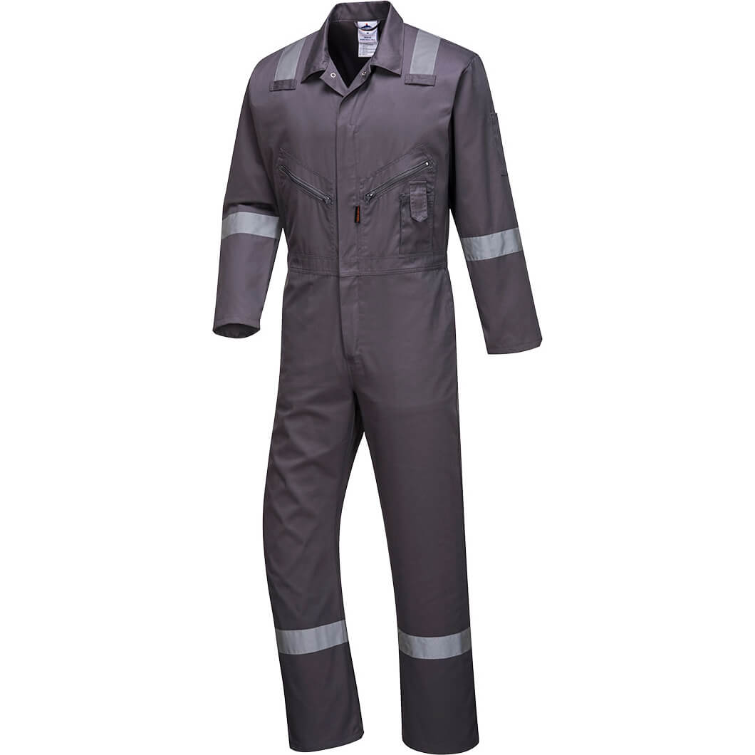 Portwest C814 Iona Cotton Coverall Grey S | Compare The Build